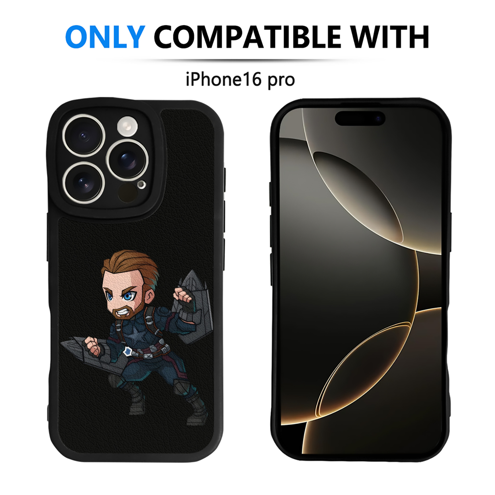 （画像用） アベンジャーズ The Avengers 【iPhone 16シリーズ対応】シリコンスマホケース（レザー調） 材質：シリコン